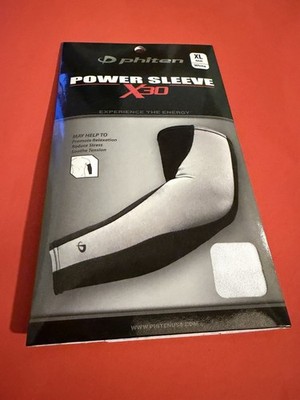 Phiten X30 Titanium Power Sleeve White XL - NEW - Free Ship