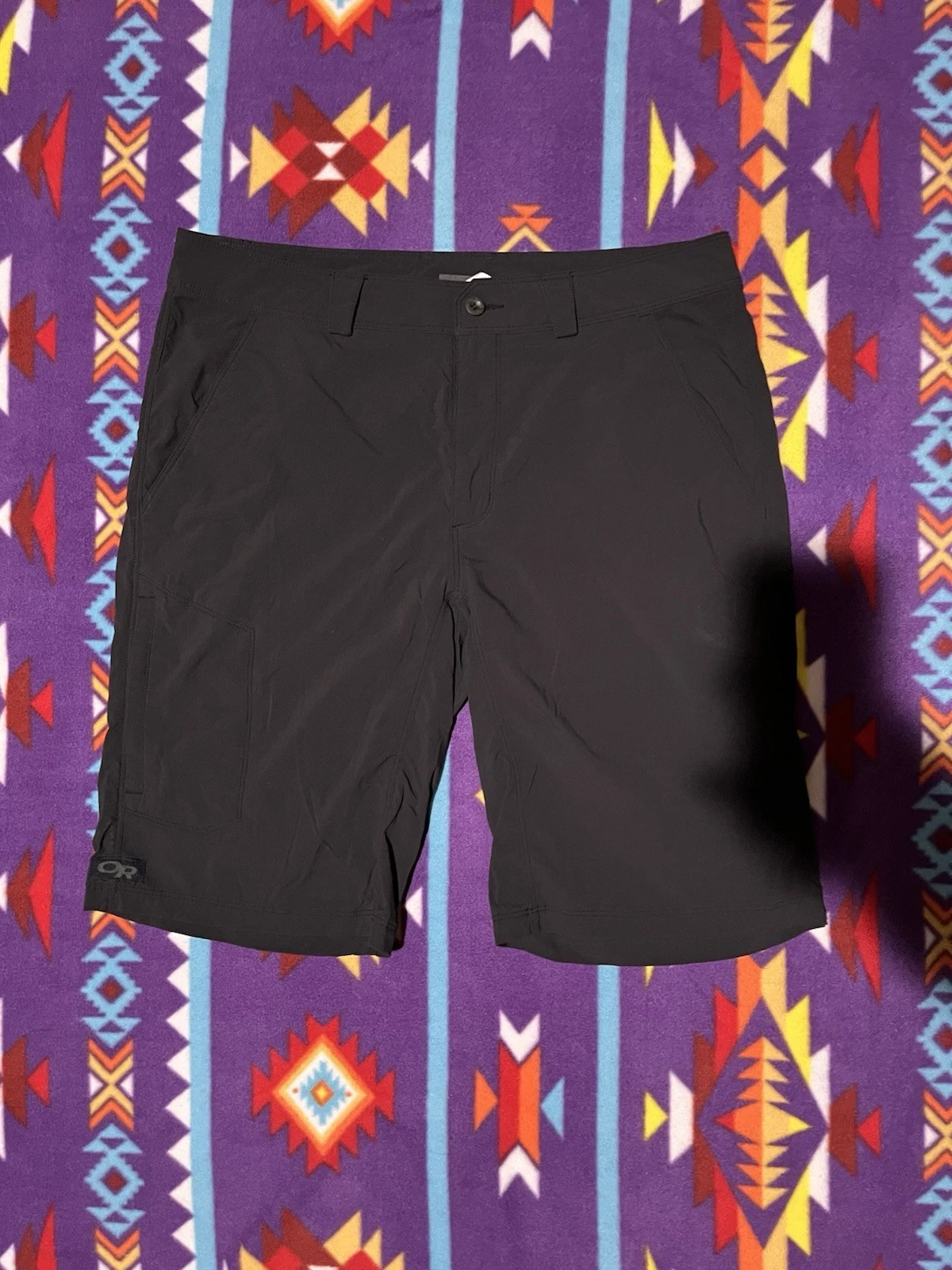 Outdoor Research Equinox Metro shorts Mens 32 Black Stretch Nylon Hiking Outdoor