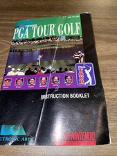 INSTRUCTION BOOKLET NINTENDO SNES GAME PGA TOUR GOLF ELECTRONIC ARTS SNS-PG-USA