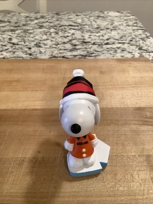 Syracuse Orange 2024 Holiday Snoopy NCAA Table Bobblehead-Preowned *Free Ship*