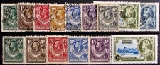 1925-35 NORTHERN RHODESIA #1-19: F/VF Mint/Used KGV lot of 15