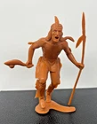 VTG 1964 MARX 6" NATIVE AMERICAN INDIAN FIGURE WITH SPEAR & CLUB