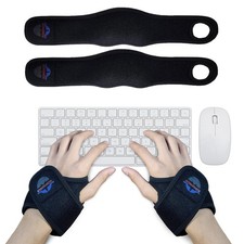 -Wearable Wrist Rest Pads, 2 Pc. Set, Ergonomic Mouse and Keyboard Support Cu...