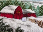 Herrschners Winter Barn Latch Hook Rug Kit 40x27  2001 COMPLETE