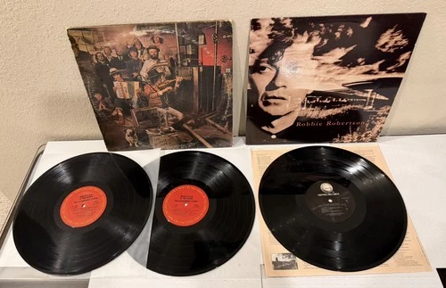Lot of 2 Bob Dylan & The Band - Basement Tapes Robbie Robertson Solo Vinyl LP