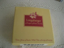 2001 LONGABERGER BOUQUET HEART TIE-ON - (SILVER HEART) #78328 NEW IN BOX