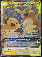 Raichu & Alolan Raichu GX 54/236 Sm-Unified Minds Holo - Pokémon Card