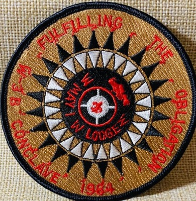 VINTAGE ORDER OF THE ARROW 1984 OA CONCLAVE POCKET PATCH  W3B CALIFORNIA