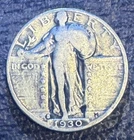 1930S Standing Liberty Quarter Silver Circulated Uncertified US Coin Low Mintage
