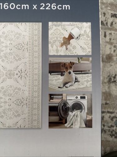 New Wyatt & Ash  Machine WASHABLE  Indoor Area Rug, Zinna 5ft 3in x 7ft 5in - 第 2/8 張圖片