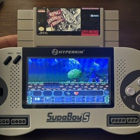 Hyperkin SupaBoy S Handheld SNES Portable Console - Tested - Works Great!