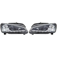 Scheinwerfer Passend FüR Set Peugeot 106 Baujahr 1996->> Klarglas/Schwarz