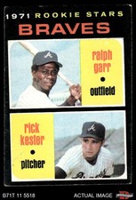 1971 Topps #494 Ralph Garr / Rick Kester Braves RCs RC 4 - VG/EX