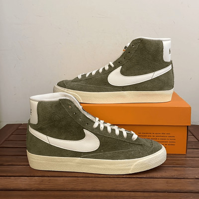 Nike Blazer Mid  77 Vintage Suede Medium Olive Women Size 10.5(DV7006-201)