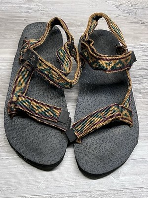 Vintage Cudas Aztec Multicolor Strappy Hiking Sandals Mens Size 12
