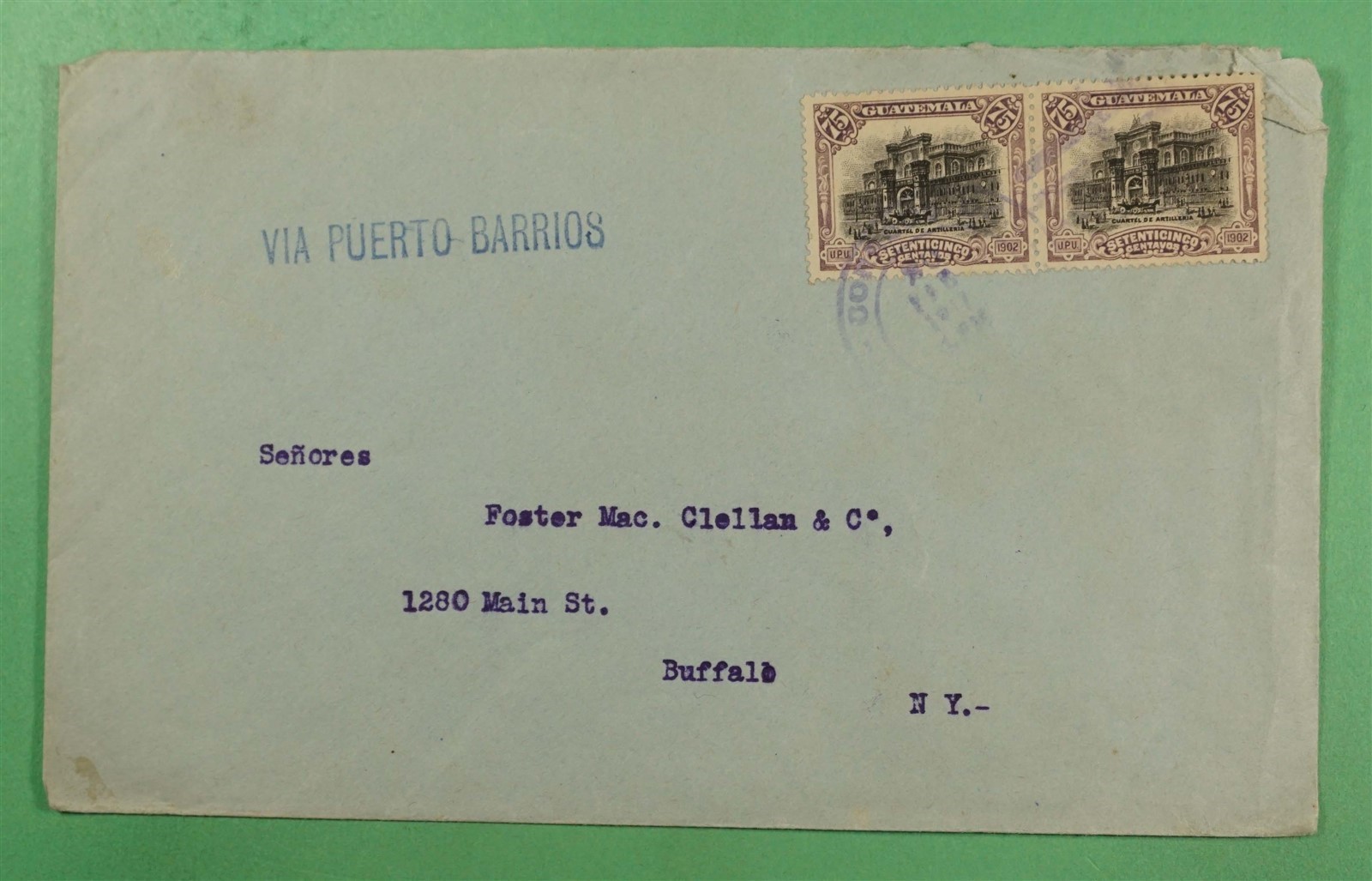 DR WHO 1917 GUATEMALA TO USA R42985