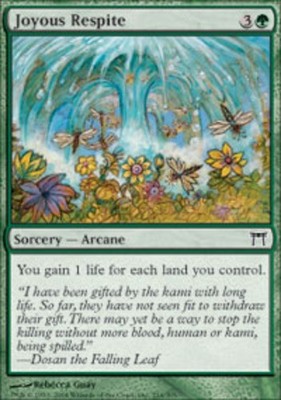 Joyous Respite - Foil LP, English MTG Champions of Kamigawa