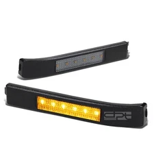 Fit 09-14 Ford F150 Smoked Amber Smd Led Towing/Side Mirror Turn Signal Light