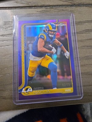 2025 Topps Chrome Puka Nacua #166 Purple Refractor /75