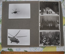 9x Fotos Albumblatt NVA Hubschrauber Mil Mi-8T Raketen Bautzen  DDR 1978 AU