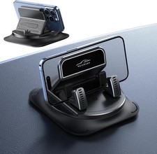 360 Degree Rotation Dashboard Phone Holder for Car,with Adjustable Spring Clip