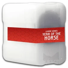 (Tube of 20) 2026 Lunar Series 2 Year of the Horse 1 oz Silver Bar