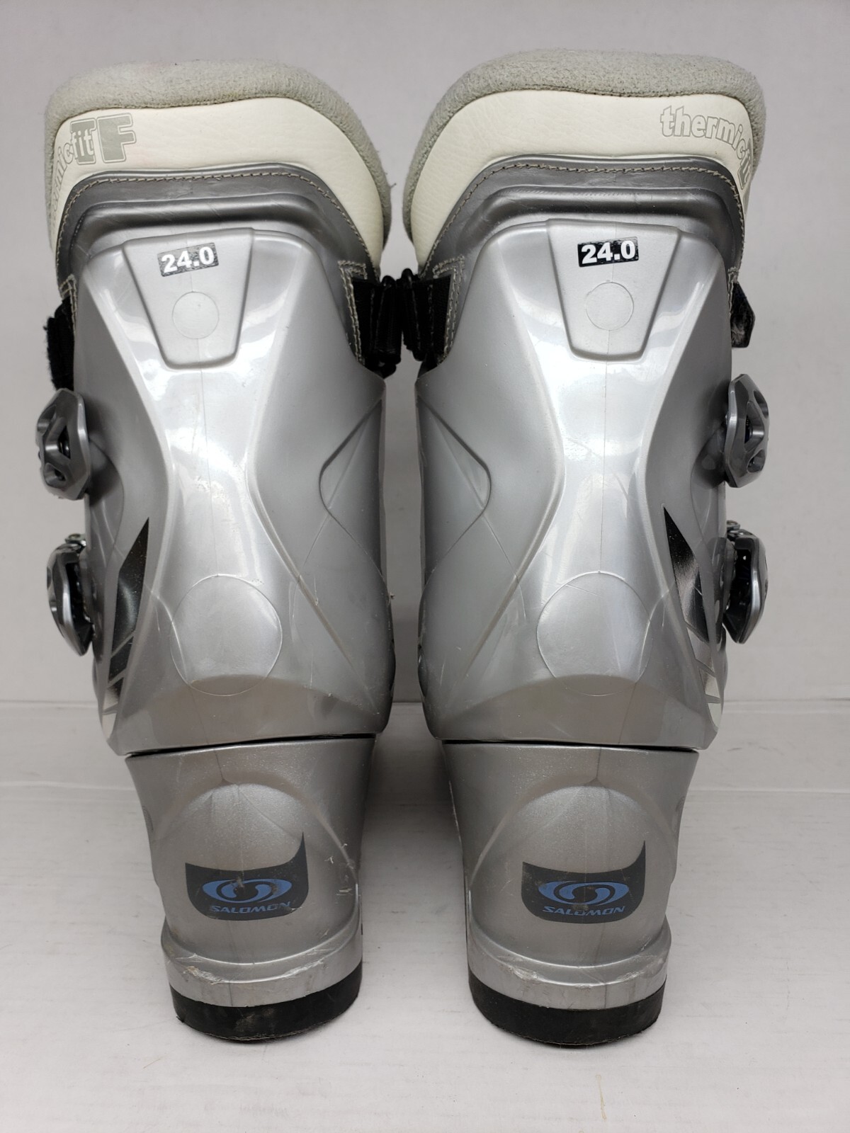 Salomon Irony4 stivali da sci usati donna Mondo taglia 24 US WMS 7 solette superpiedi