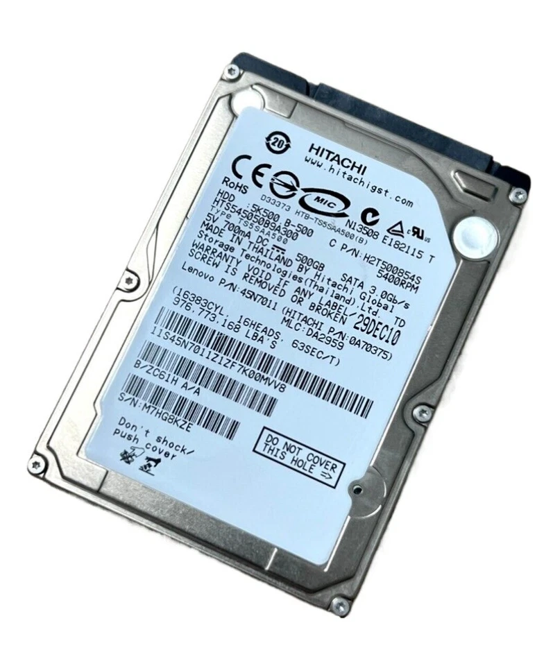 Hitachi 5K500.B HTS545050B9A300 500GB Internal 5400RPM 2.5" SATA Hard Drive - Image 3 of 4