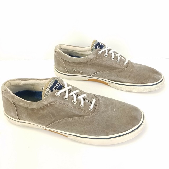 sperry slip on canvas shoes