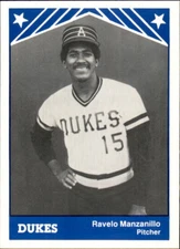 1983 Alexandria Dukes TCMA 27 Ravelo Manzanillo Dominican Republic Baseball Card