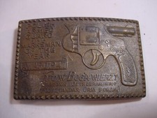 VTG BELT BUCKLE - POLISH ARMED GUARD MARKSMAN OF THE YEAR AWARD 1947