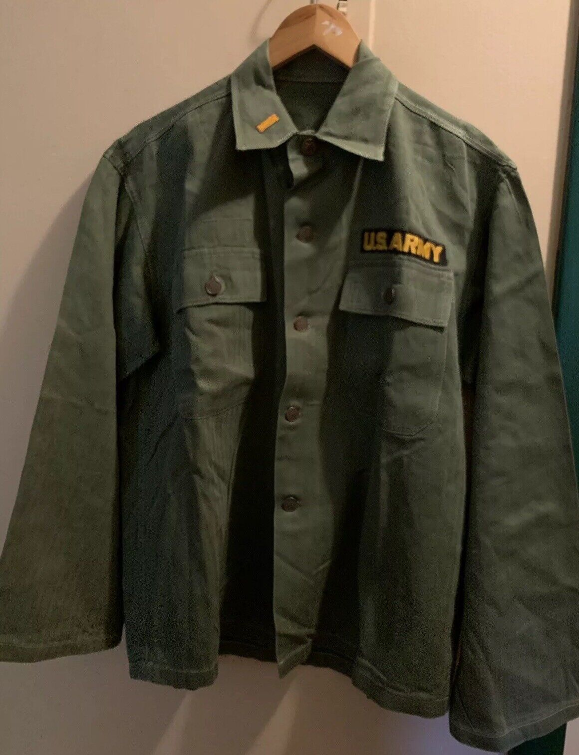 Vintage 40s WWII US ARMY HBT Herringbone Uniform 13 Star 