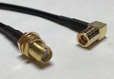 SMB Female Angle to SMA Female lock washer nut Pick Cable Length RG174 Cable