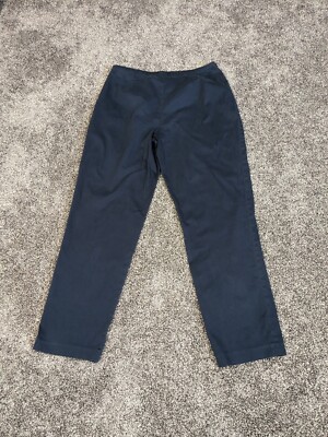 Pendleton Slacks Pants Women's Size 4 Petite Navy Blue Side Zip