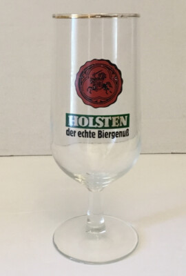 Holsten Beer der echte Biergenub German Beer Glass