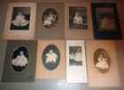Large Size Cabinet Photo Group Lot #3 - (8) Cutest Babies You've Ever Seen!