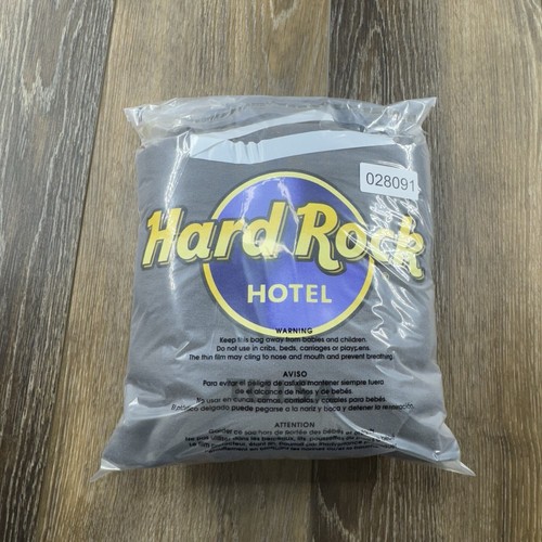 Vintage Hard Rock Cafe Hoodie Mens L Gray Tulsa OK Hotel USA Sweatshirt Sweater - Picture 12 of 12