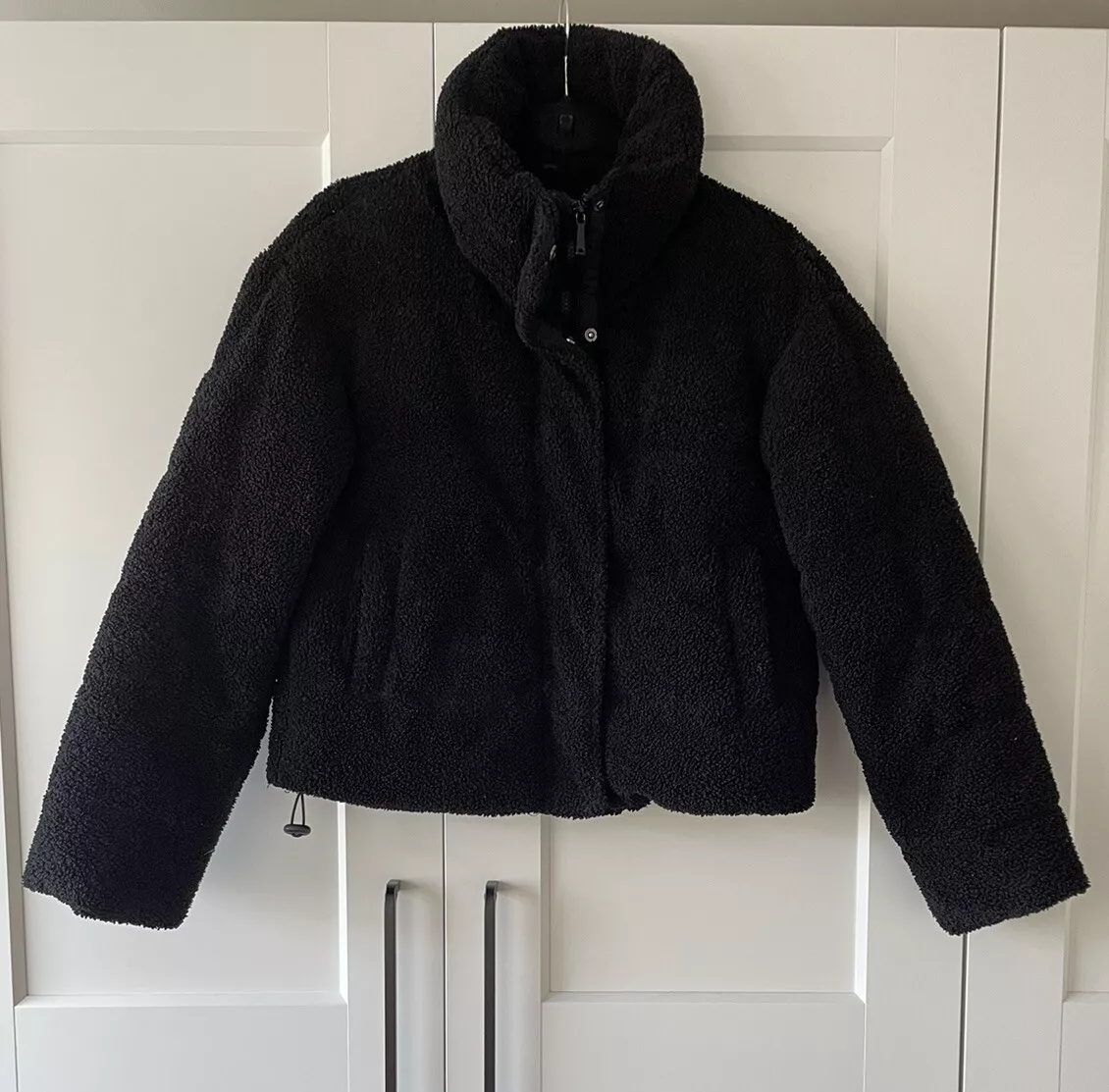 Primark Black Teddy Bear Puffer Coat Size UK 6 XS eBay