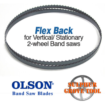 80'' Olson Hard Edge Flex Back Band Saw Blade 1/2'' .025'' 3 HOOK  FB23180DB USA
