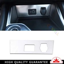 Car Console Cigarette Lighter Storage Box For Nissan Sentra 2020-22 Silver Steel