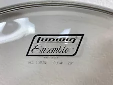 Ludwig C9120 20" White Regular Collar Timpani Head Clear Reg. Ensemble New OOP