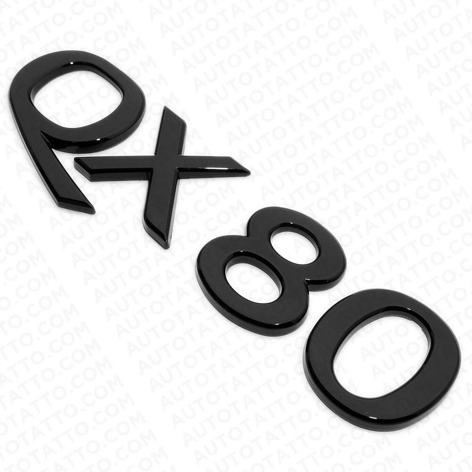 Gloss Black Rear Liftgate Letter Badge Emblem For 2004-2024 QX80 – Unbranded
