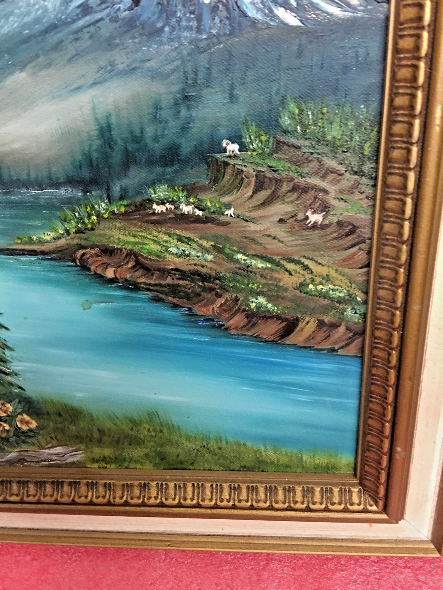 BS3 one of a kind Donna Jensen canvas framed painting signed