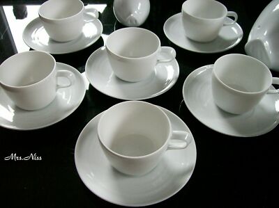 Rosenthal studio-line Papyrus Relief Weiss 6 Espressotassen 2-tlg. *1 A NEUWARE*