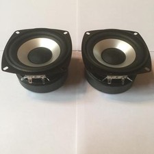 NEW 2 4" Woofer Speakers 8ohm Pin cushion Monitor Replacement four inch PAIR