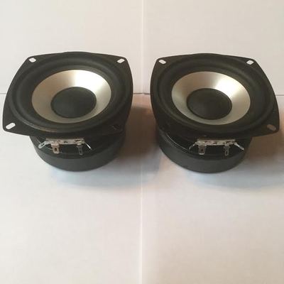 NEW (2) 4'' Woofer Speakers 8ohm Pin cushion Monitor Replacement four inch PAIR