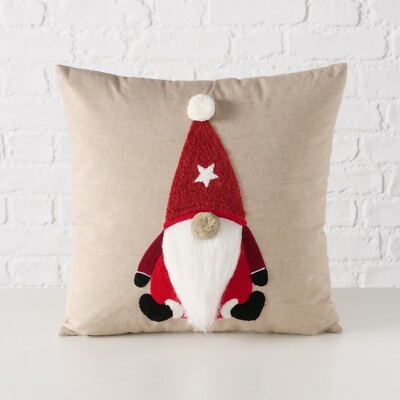 Boltze Kissen gefüllt Gunnar Wichtel Zwerg Weihnachten 38x38cm