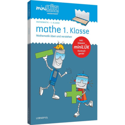 miniLÜK Starter Set mathe 1. Klasse inkl. blauem Lösungsgerät Kontrollgerät NEU