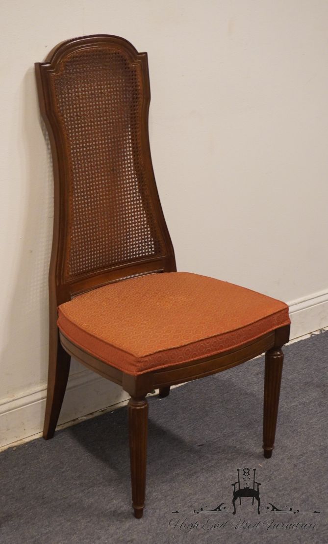 DREXEL HERITAGE Italian Mediterranean Cane Back Dining Side Chair