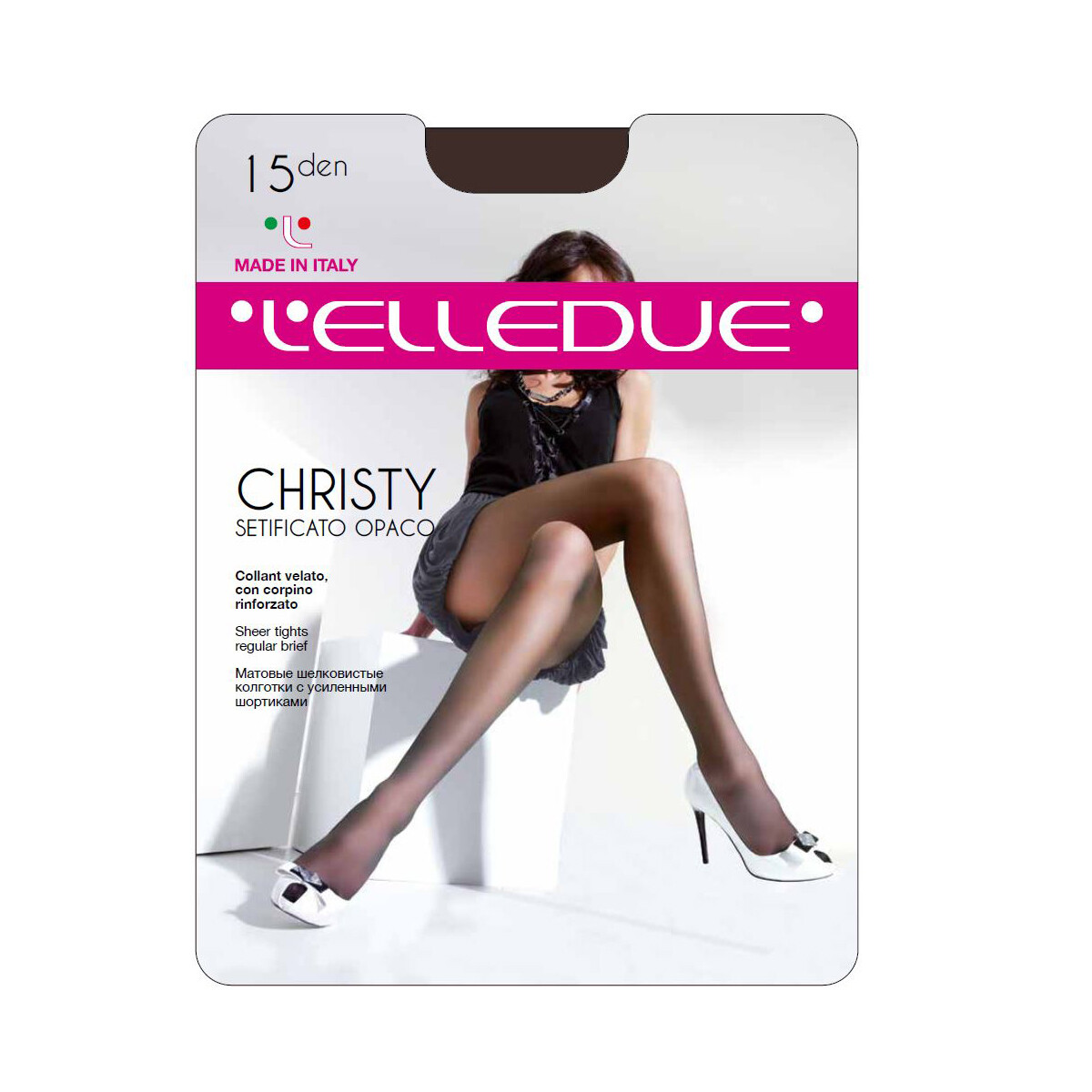 Paia Collant Christy 15 Den Elledue Corpino Rinforzato Anche